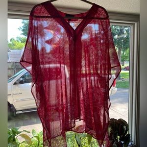 Lane Bryant Poncho Style Sheer Lightweight Blouse Size 18/20